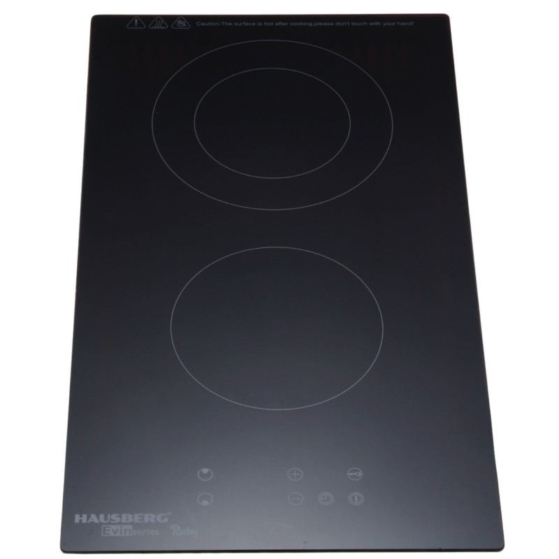 HAUSBERG HB-1536 BLACK GLASS DOMINO COOKER