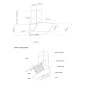 HAUSBERG HB-1505NG CHIMNEY HOOD 60CM BLACK