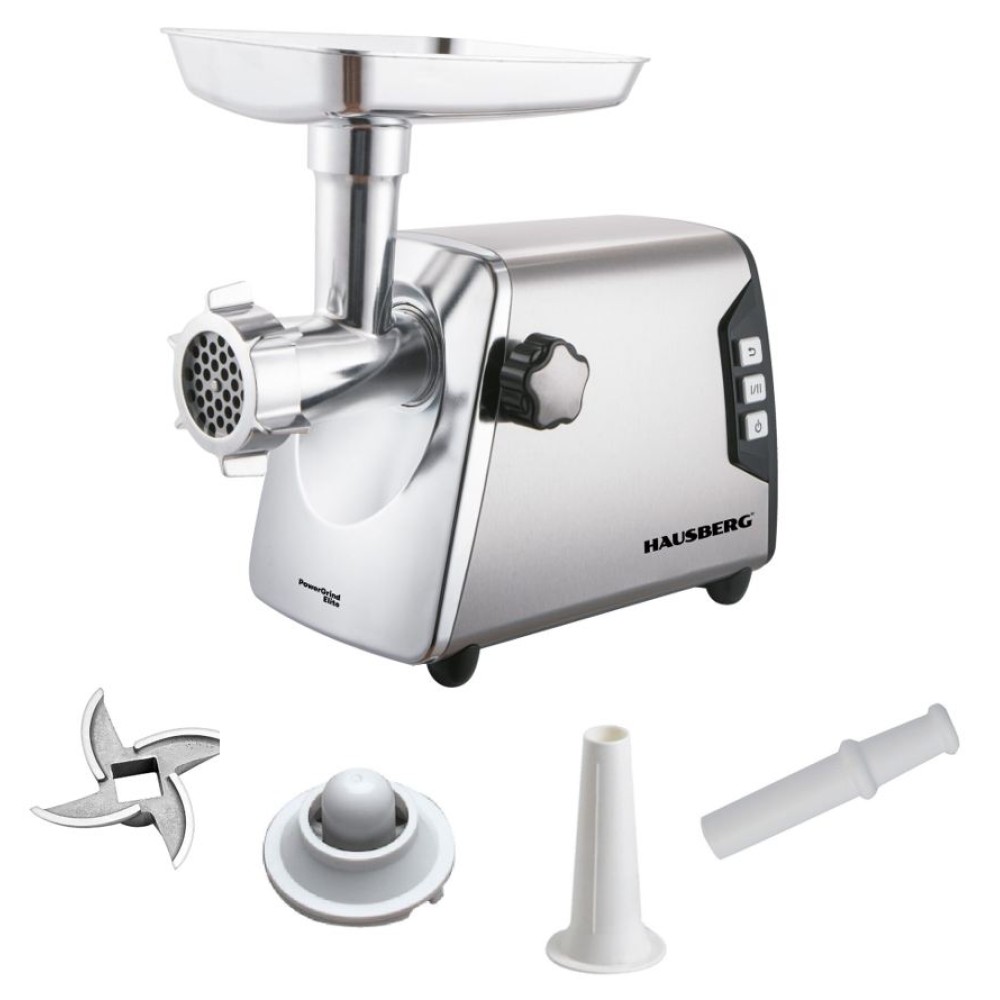 HAUSBERG HB-3460 STAINLESS STEEL BODY MEAT MINCER