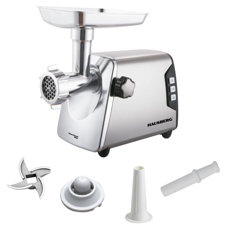 HAUSBERG HB-3460 STAINLESS STEEL BODY MEAT MINCER