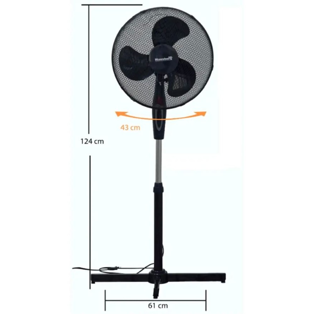 HAUSBERG HB-5100NG ΑΝΕΜΙΣΤΗΡΑΣ ΟΡΘΟΣΤΑΤΗΣ 55W
