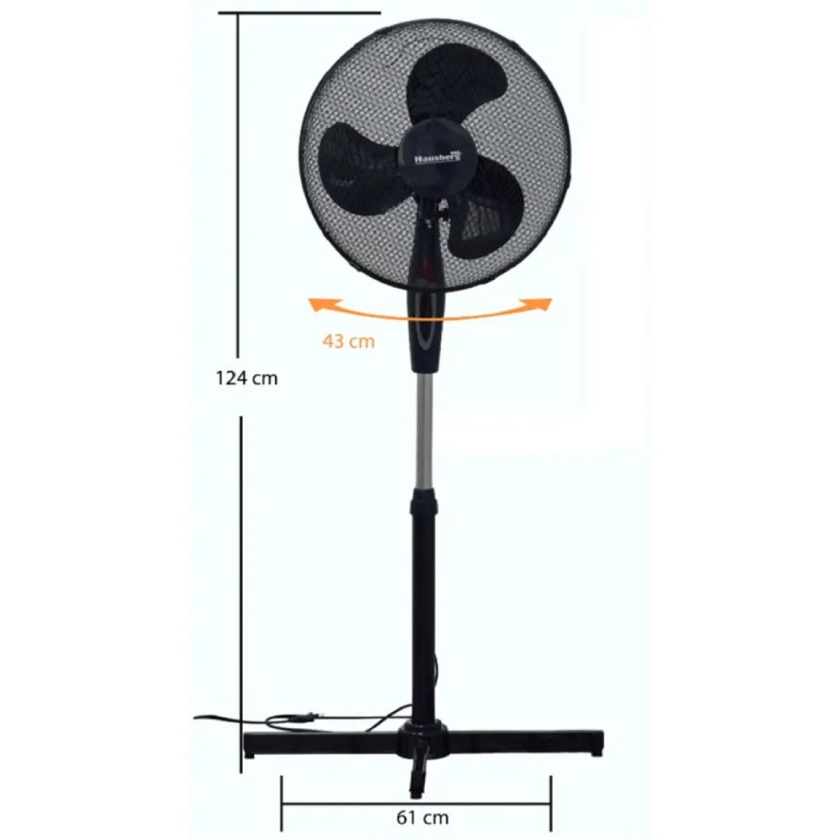 HAUSBERG HB-5100NG ΑΝΕΜΙΣΤΗΡΑΣ ΟΡΘΟΣΤΑΤΗΣ 55W