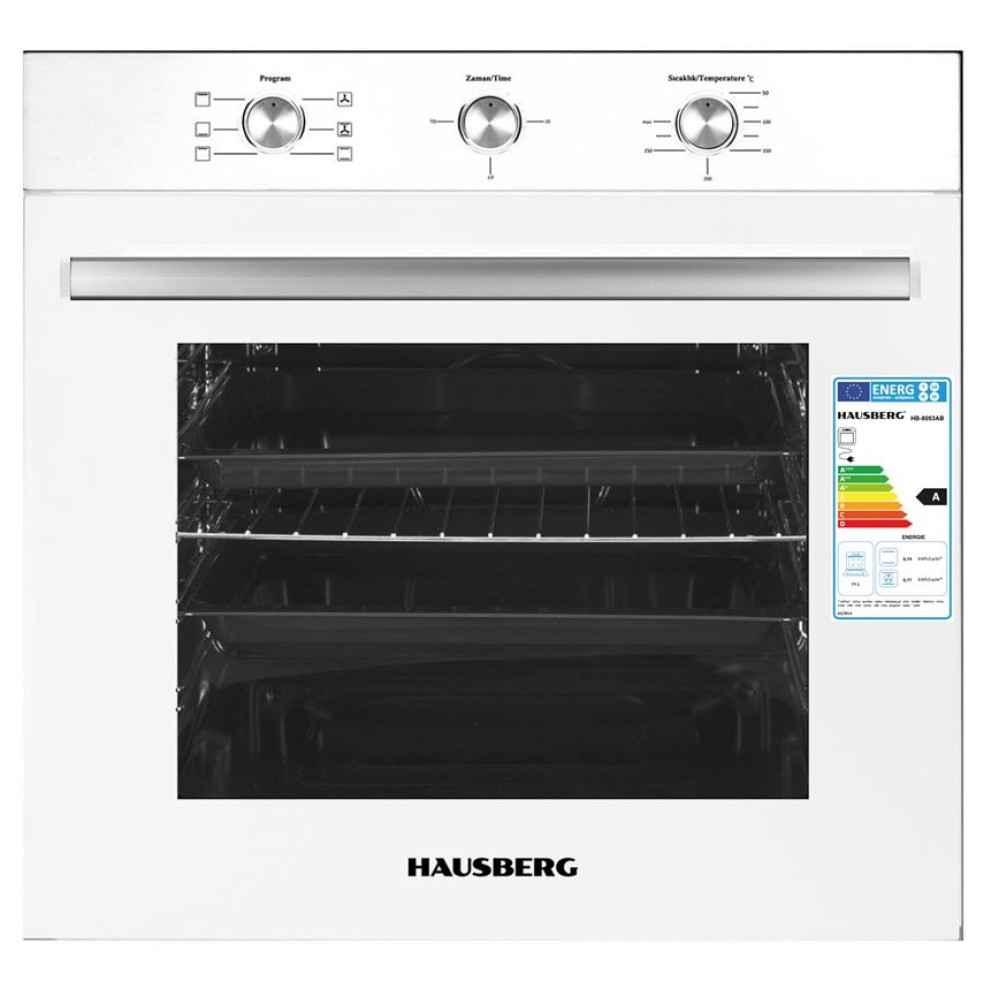 HAUSBERG HB-8053AB WHITE Εντοιχιζόμενος Φούρνος