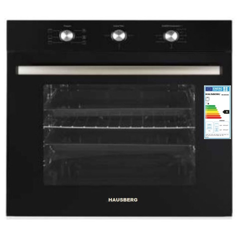 HAUSBERG HB-8053NG BLACK Εντοιχιζόμενος Φούρνος