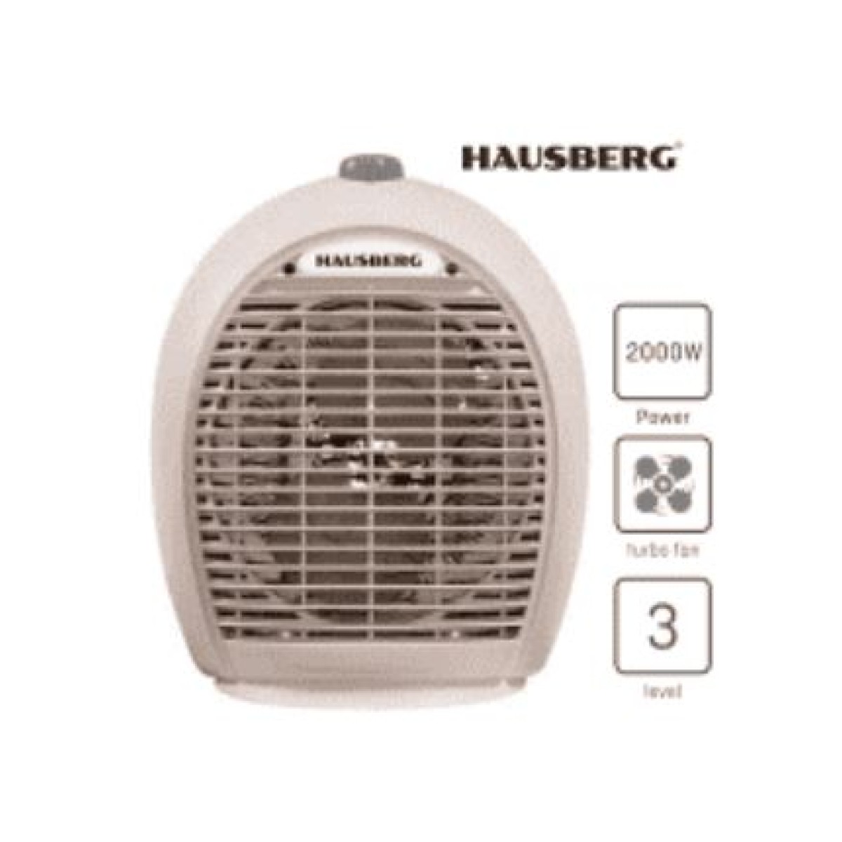 HAUSBERG HB-8505BEJ FAN HEATER 2000W
