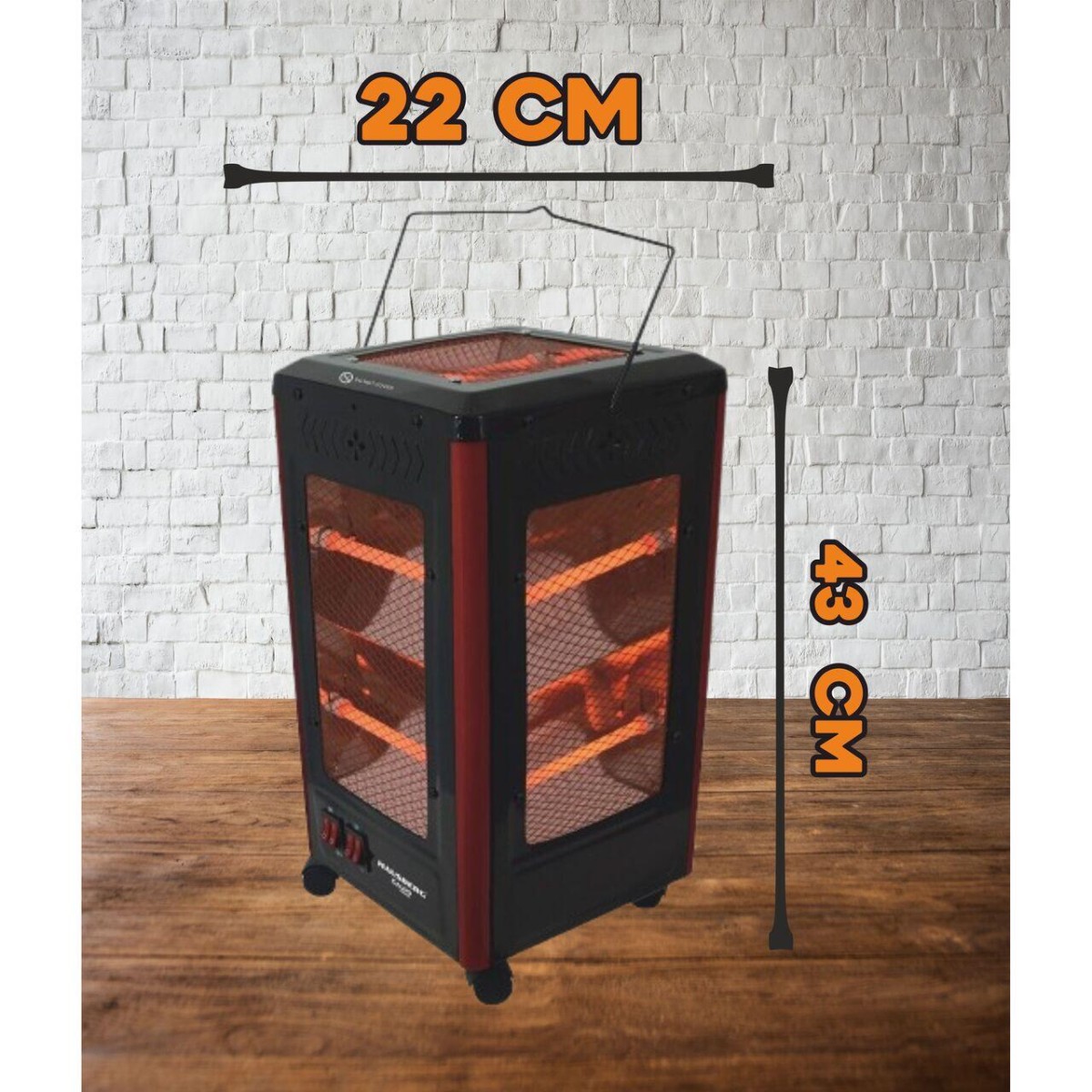 HAUSBERG HB-8802NG QUARTZ HEATER 2200W