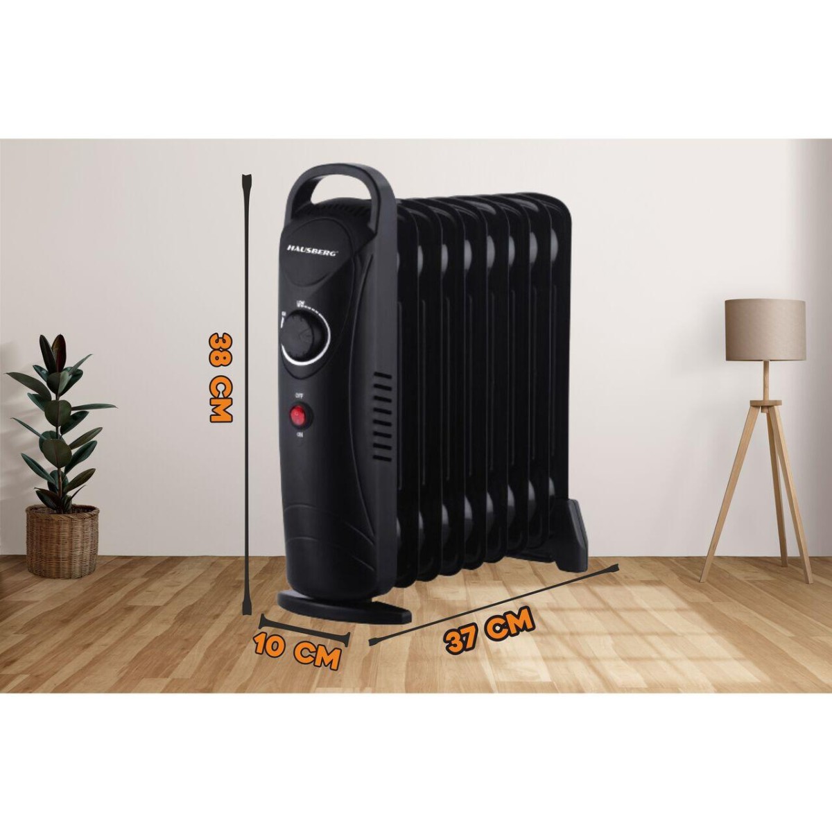 HAUSBERG HB-8945NG OIL FILLED HEATER 9 FINS
