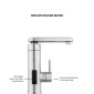 HAUSBERG HB-F5011 FREESTANDING TYPE SINK FAUCET WATER HEATER