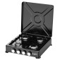 HAUSBERG HB-H 404 BLACK 4 BURNER GAS COOKER