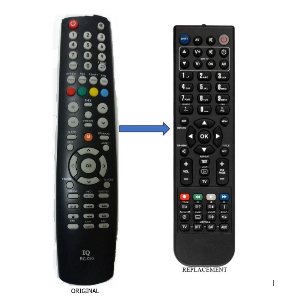 IQ LED2303 REPLACEMENT REMOTE CONTROL