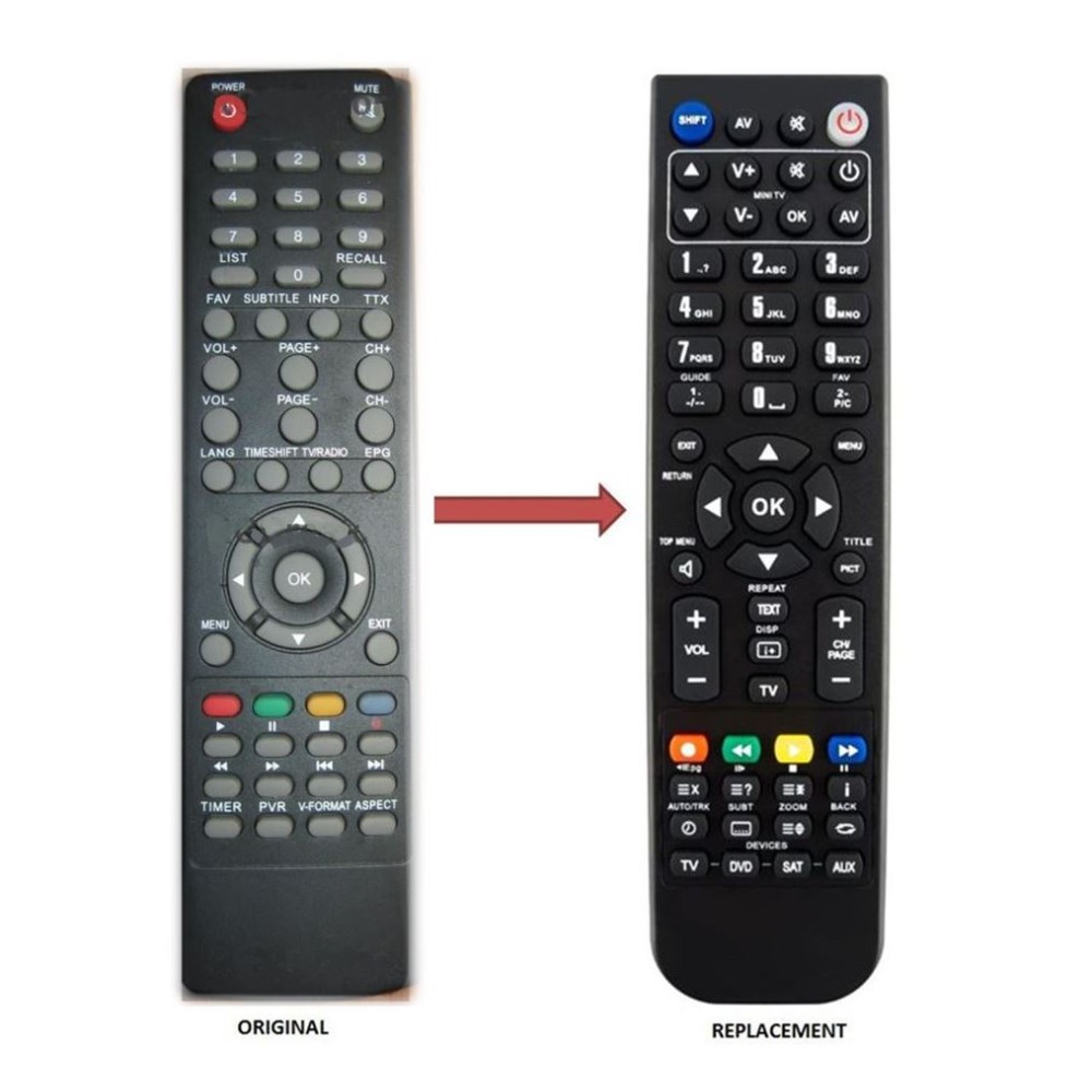 LEGENT HD4 TUNER MAX REPLACEMENT REMOTE CONTROL