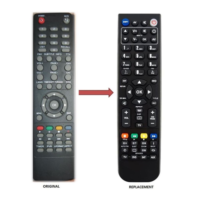 LEGENT HD4 TUNER MAX REPLACEMENT REMOTE CONTROL