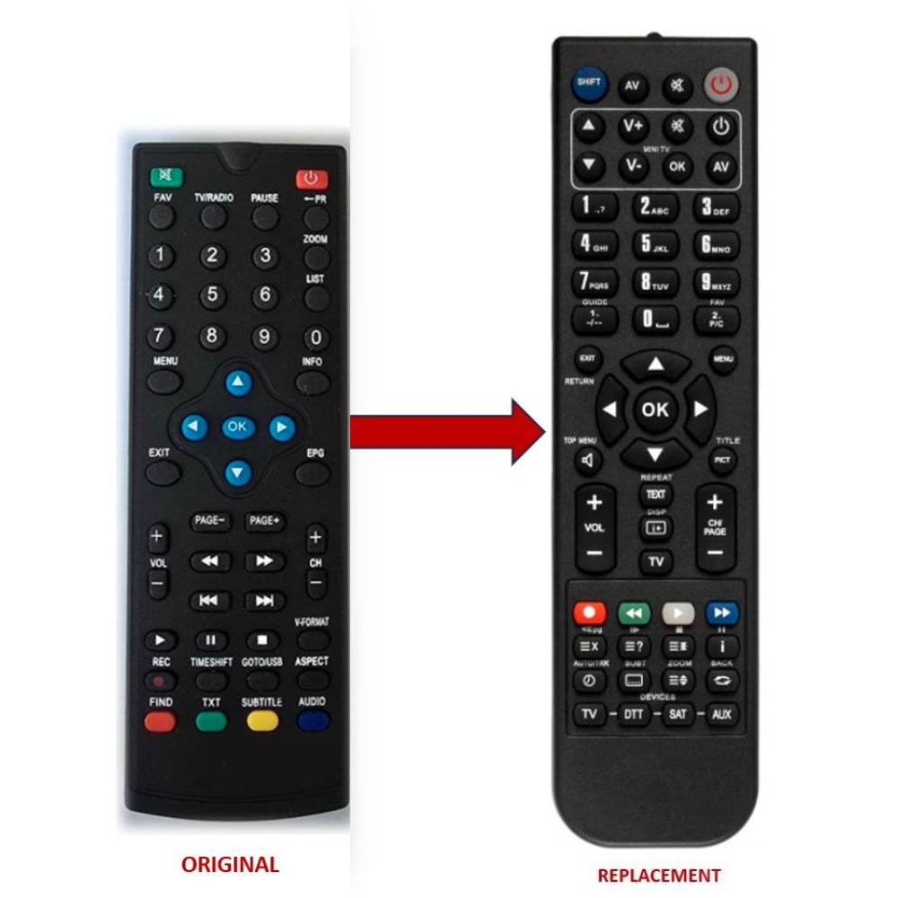 FELIX DVB-T REPLACEMENT REMOTE CONTROL LOR-176