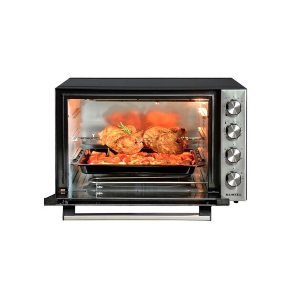 KUMTEL LX-9645 70L TURBO FAN+ ROTISSERIE ENAMEL OVEN 70L