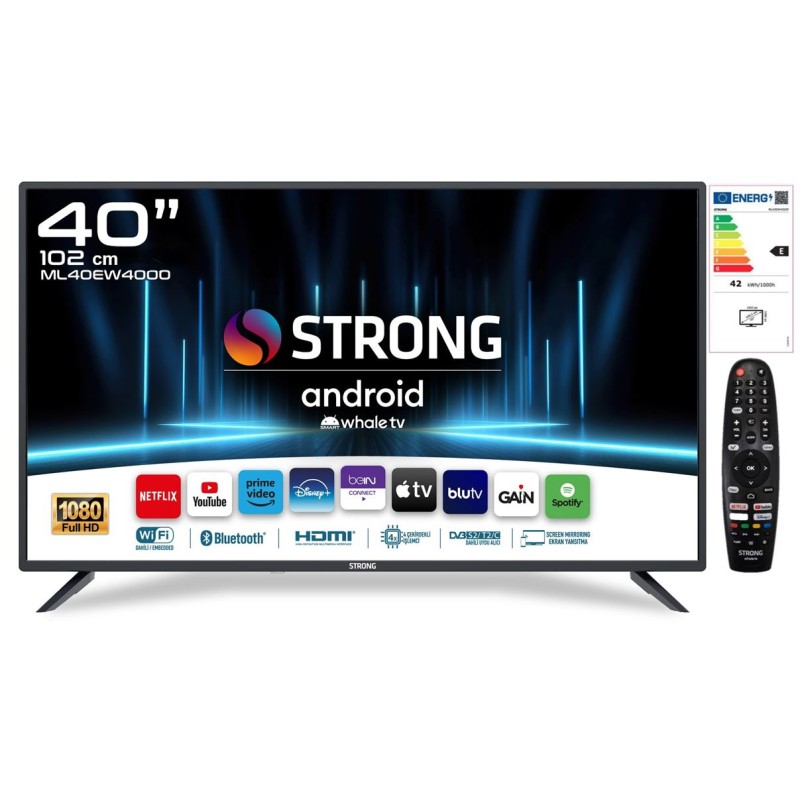 STRONG ML40EW4000 ANDROID WHALE SMART LED TV
