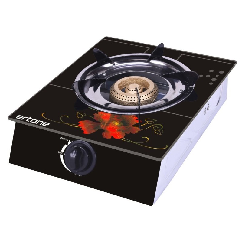 ERTONE ERT-MN-1101 Γυάλινη Εστία Υγραερίου με 1 καυστήρα