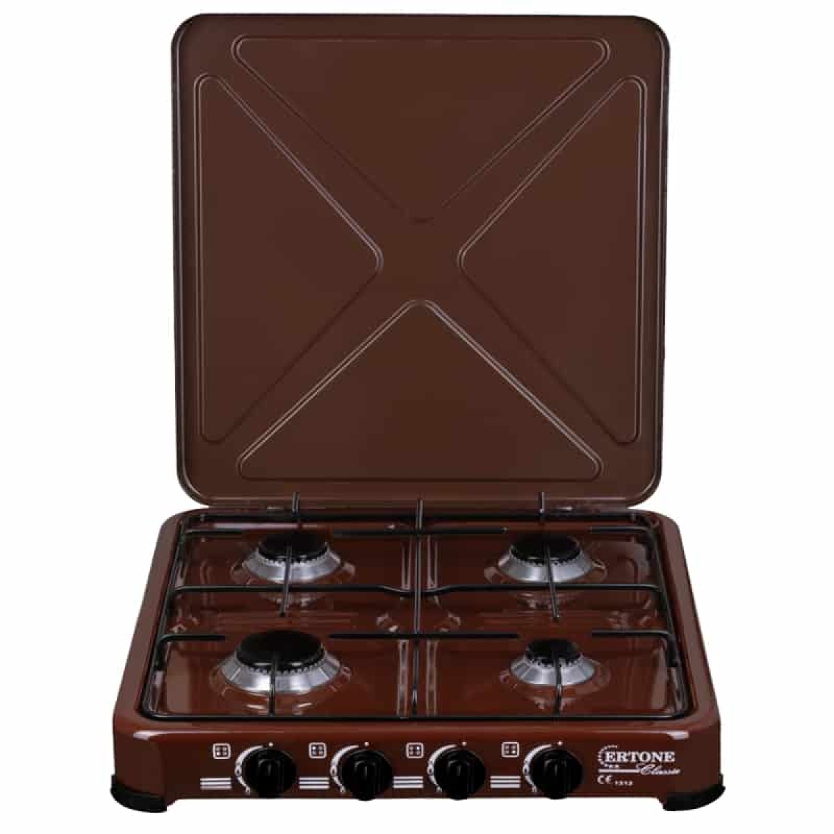 ERTONE ERT-MN-209MR BROWN 4 GAS COOKER