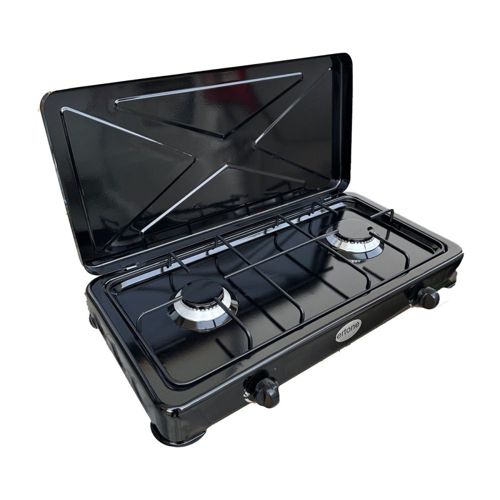 ERTONE ERT-MN-212NG BLACK 2 GAS Επιτραπέζια Εστία