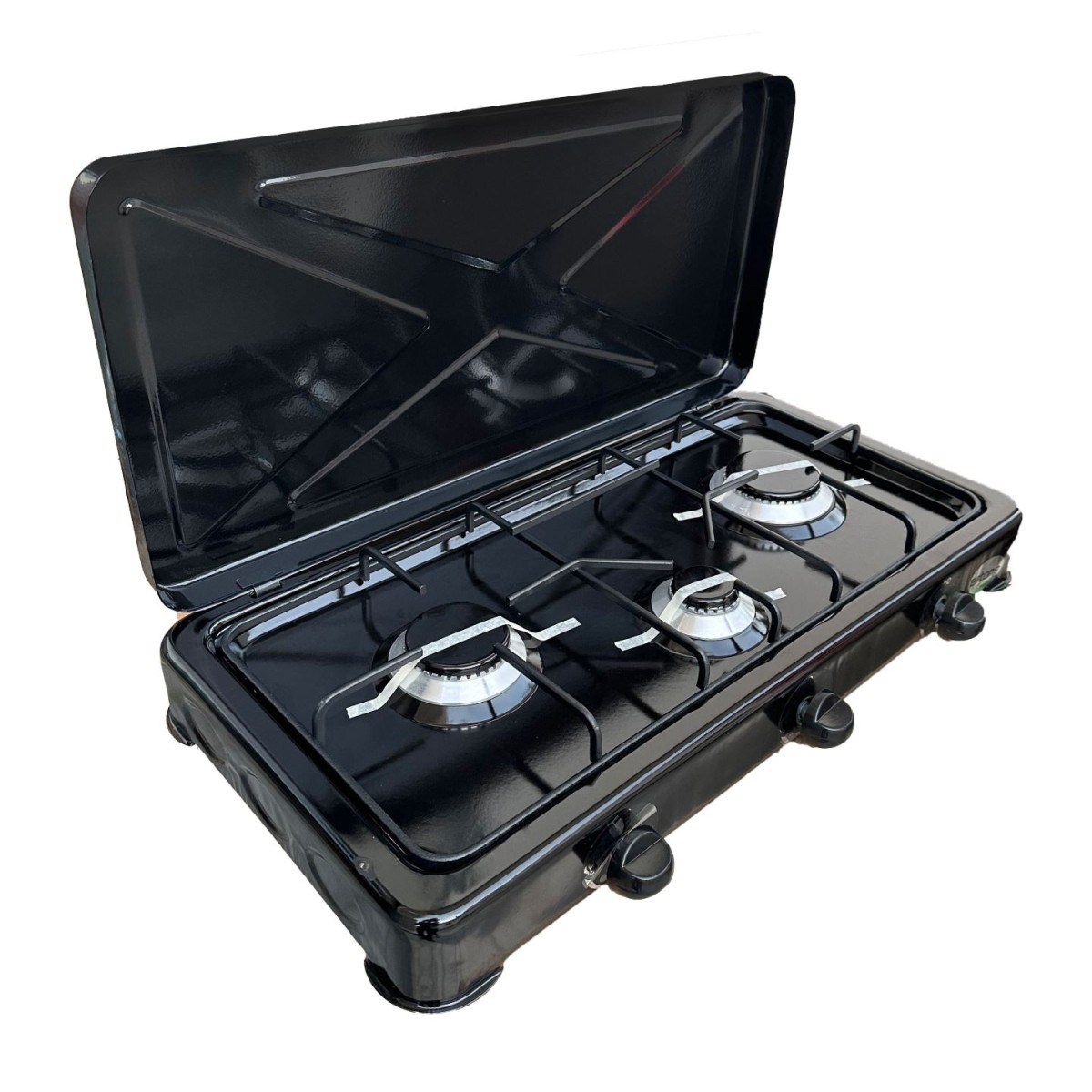 ERTONE ERT-MN-213NG BLACK 3 GAS Εστία Υγραερίου