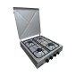 ROYAL OC-39IN 4 GAS INOX Επιτραπέζια Εστία