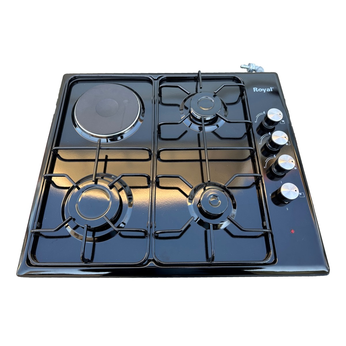 ROYAL OC-63 3+1 BLACK ENAMEL COOKER