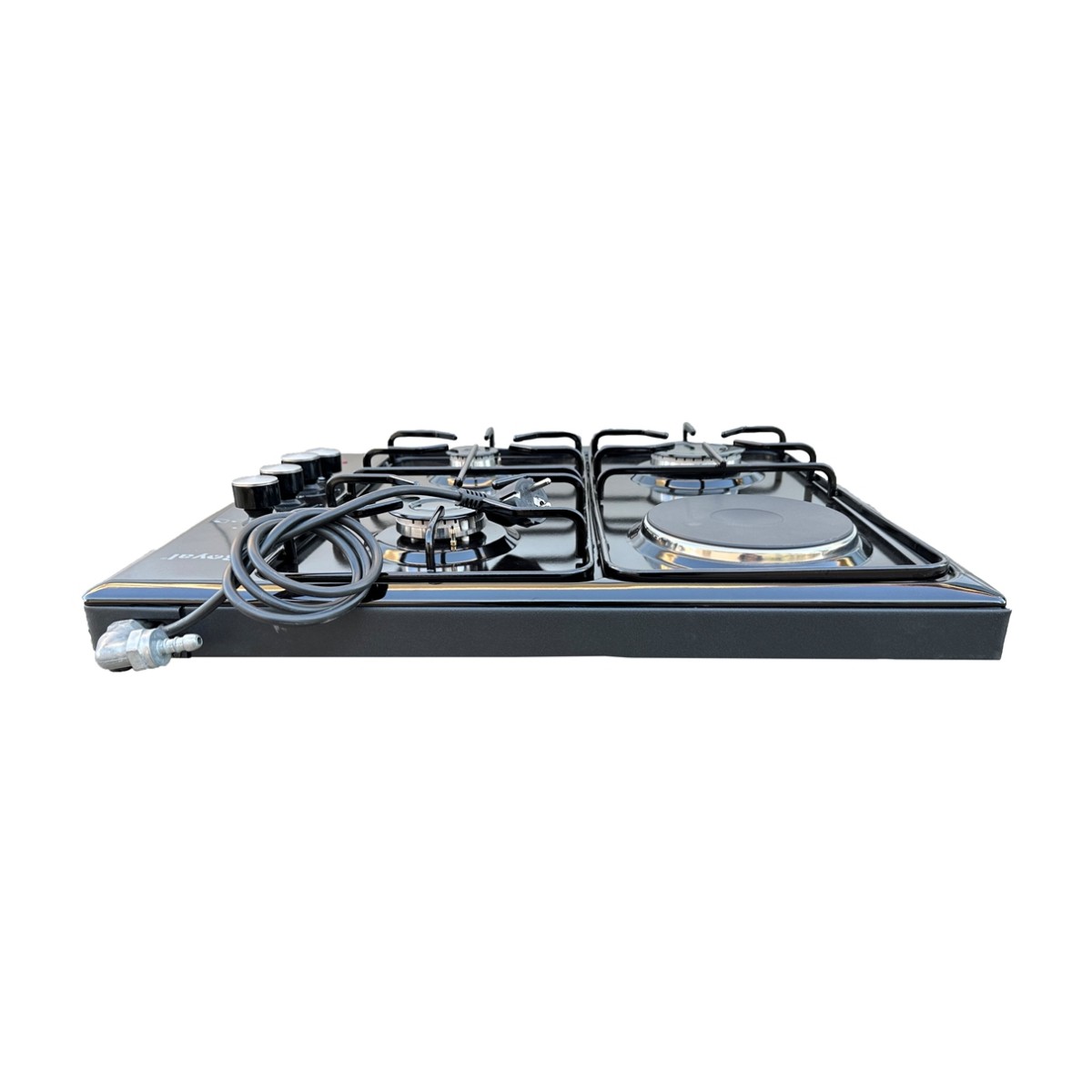 ROYAL OC-63 3+1 BLACK ENAMEL COOKER