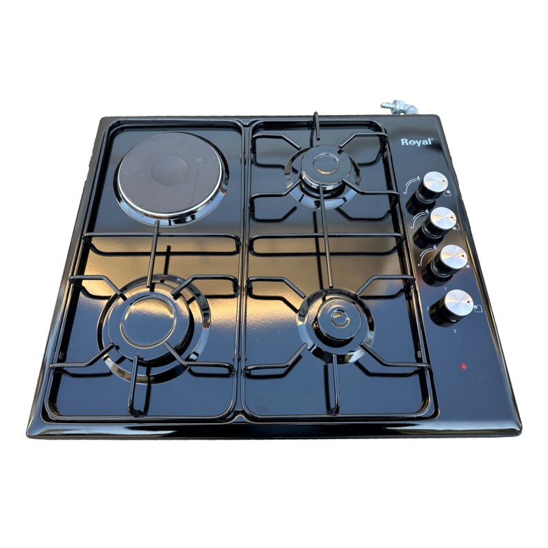 ROYAL OC-63 3+1 BLACK ENAMEL COOKER