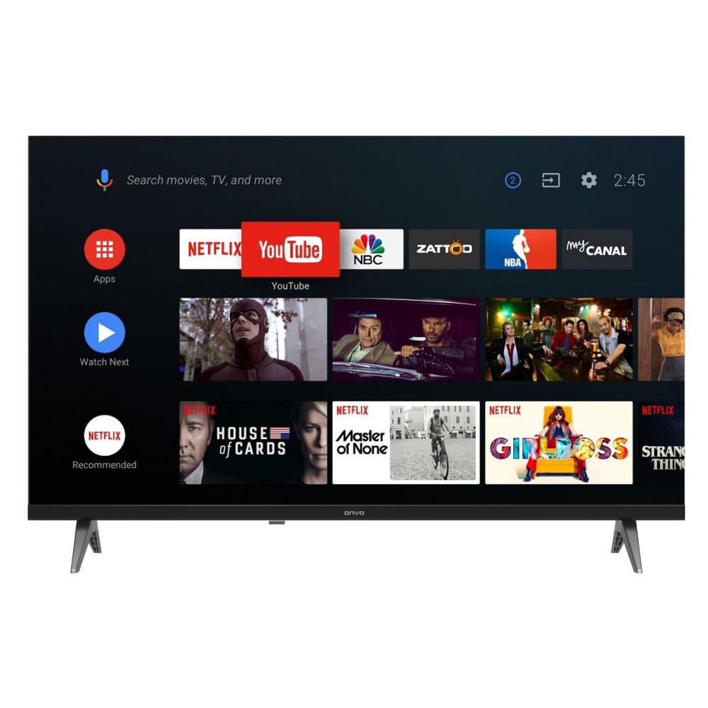 ONVO OV55F950 FRAMELESS ULTRA HD GOOGLE SMART LED TV