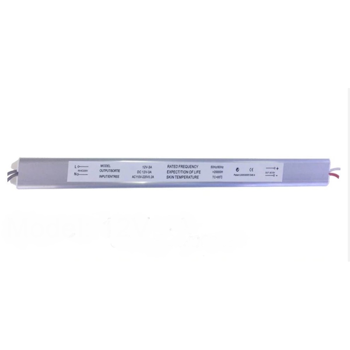 SUPER SLIM POWER SUPPLY 12V-3A-36W