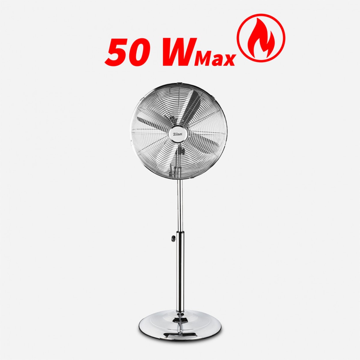 ZILAN ZLN1112 Ανεμιστήρας με Ορθοστάτη 50W