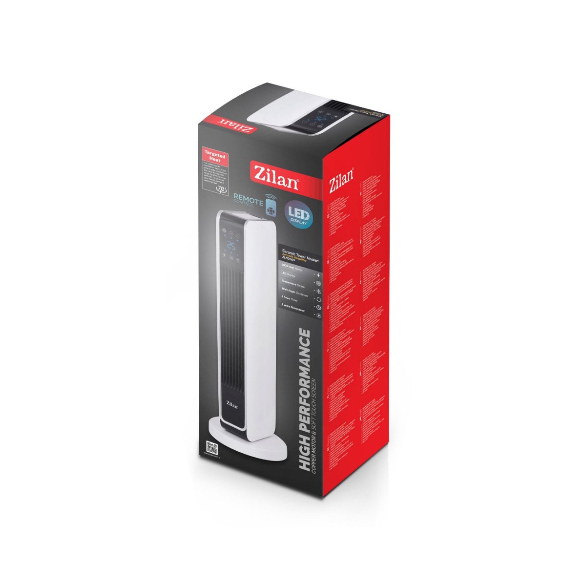 ZILAN ZLN2069 CERAMIC TOWER HEATER 2000W