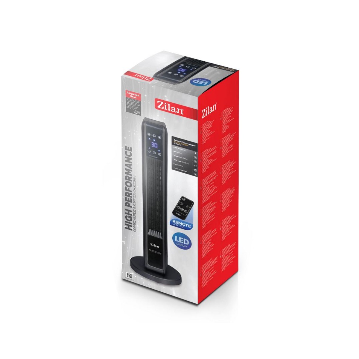 ZILAN ZLN2076 CERAMIC TOWER HEATER 2200W