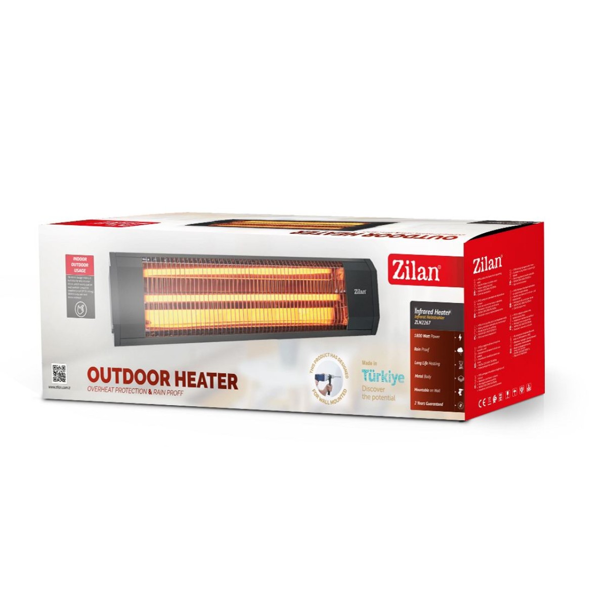 ZILAN ZLN2267 INFRARED HEATER 1800W