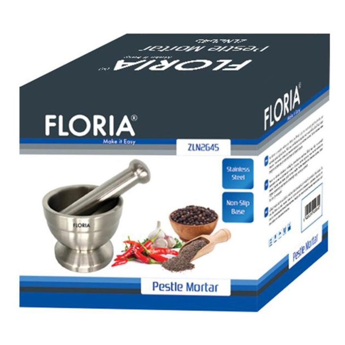 FLORIA ZLN2645 MORTAR & PESTLE