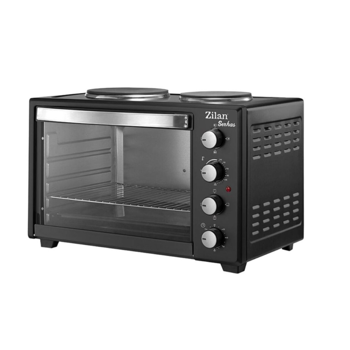 ZILAN ZLN2935 ELECTRIC OVEN 45 LT + 2 HOTPLATES DUBLE GLASS