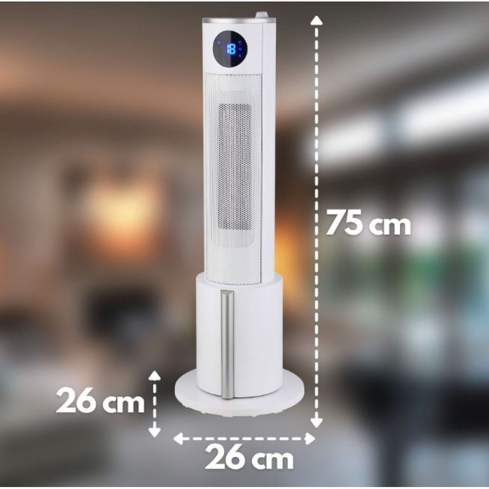 ZILAN ZLN5640 CERAMIC TOWER HEATER WITH HUMIDIFIER  2200W