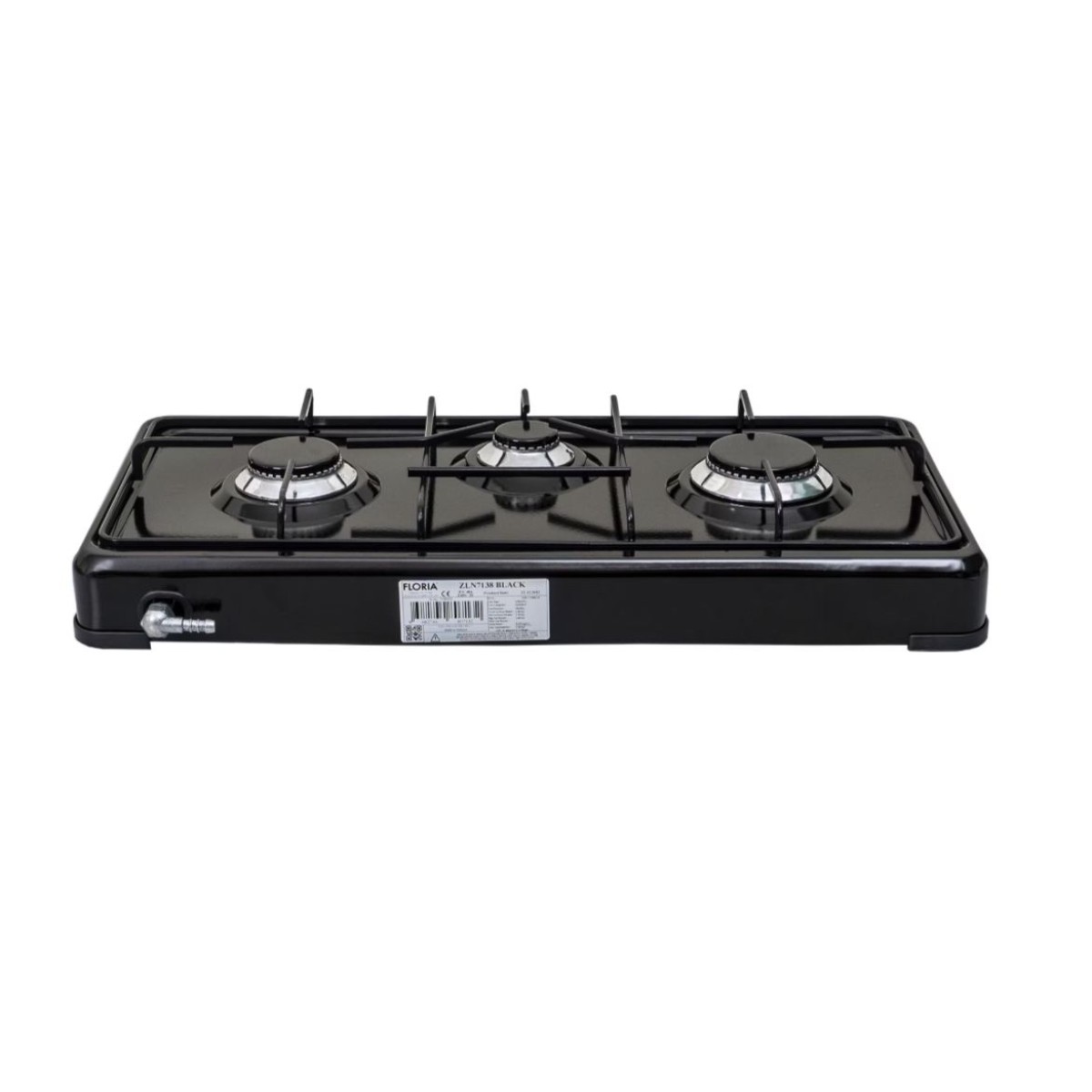 FLORIA ZLN7138 BLACK GAS COOKER