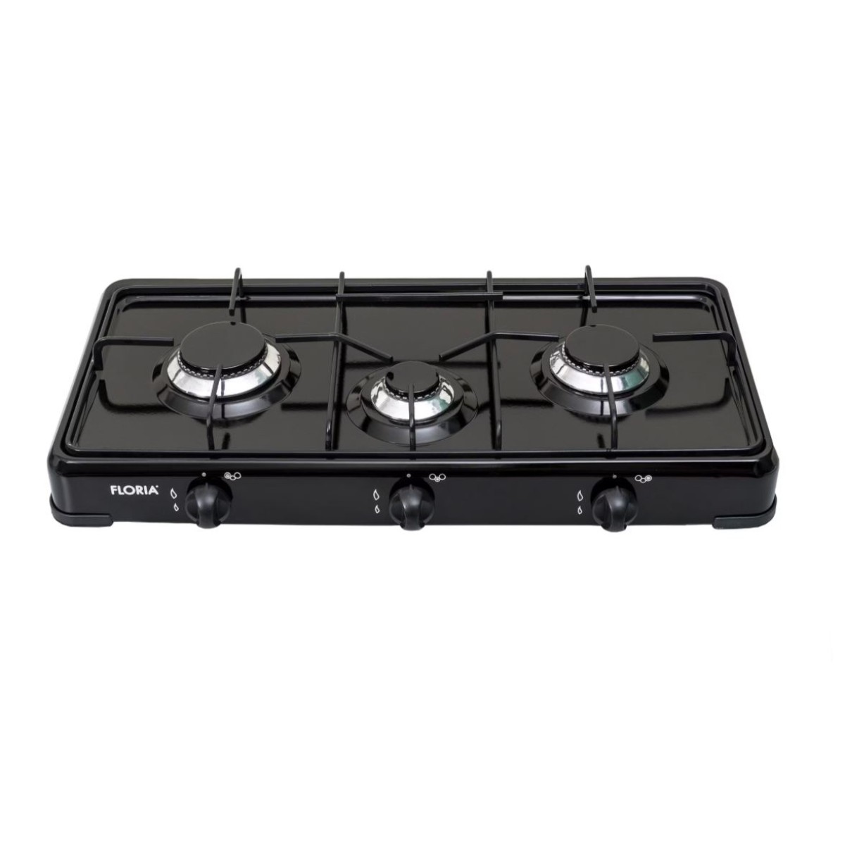 FLORIA ZLN7138 BLACK GAS COOKER
