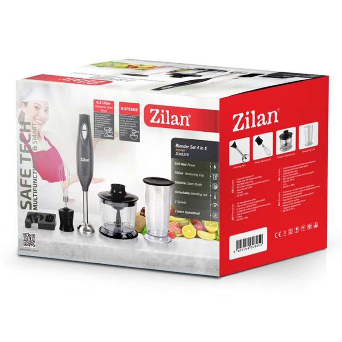 ZILAN ZLN8259 HAND BLENDER SET