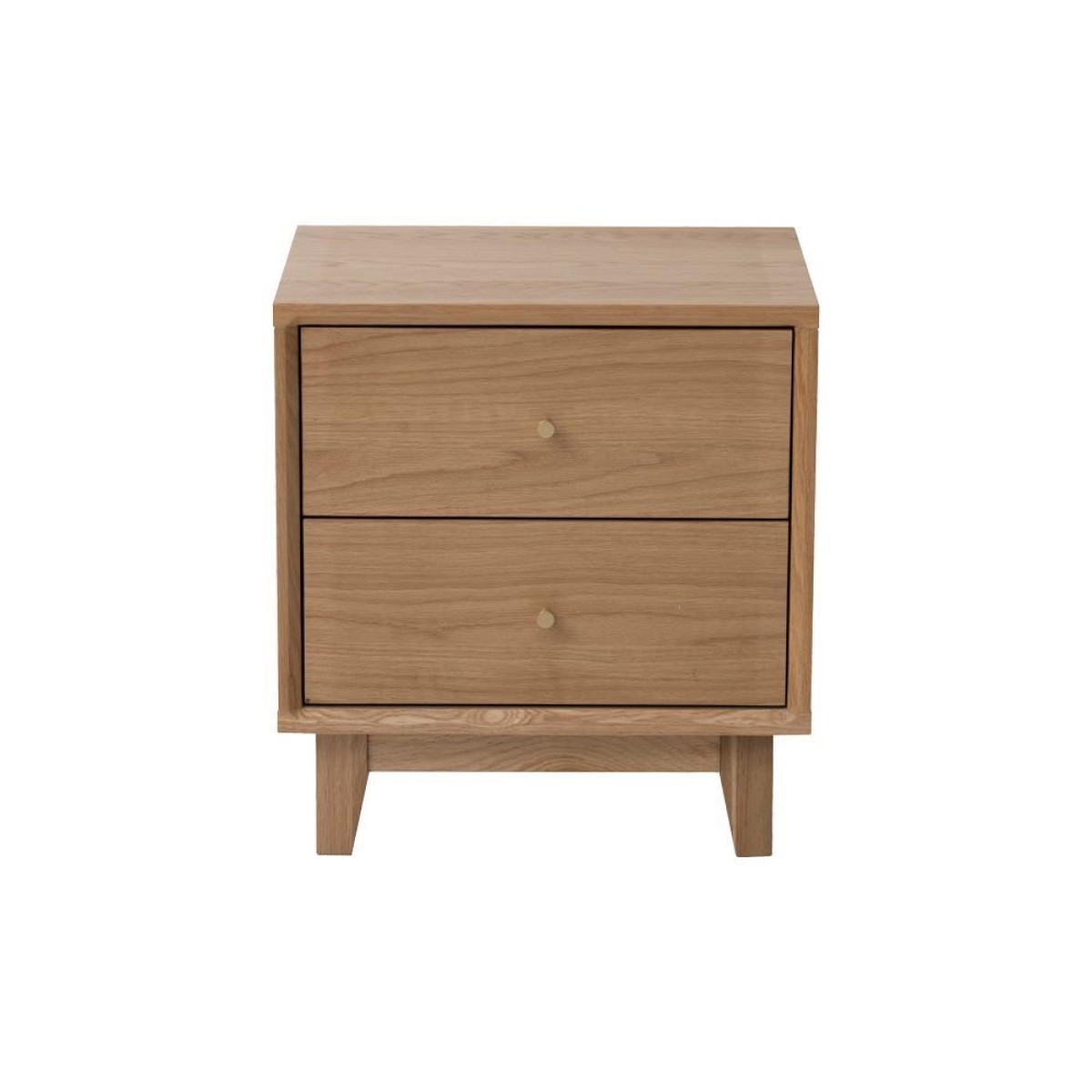 Κομοδίνο Nextdeco μασίφ ξύλο δρυός Υ55x45x35εκ.