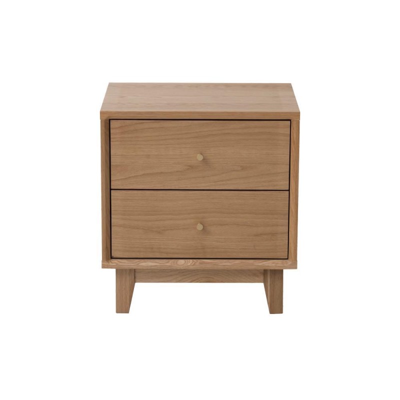 Κομοδίνο Nextdeco μασίφ ξύλο δρυός Υ55x45x35εκ.