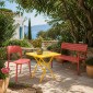 Καρέκλα πλαστική Curves Nextdeco κοραλί PP UV protection Y82,5x41x57 εκ.