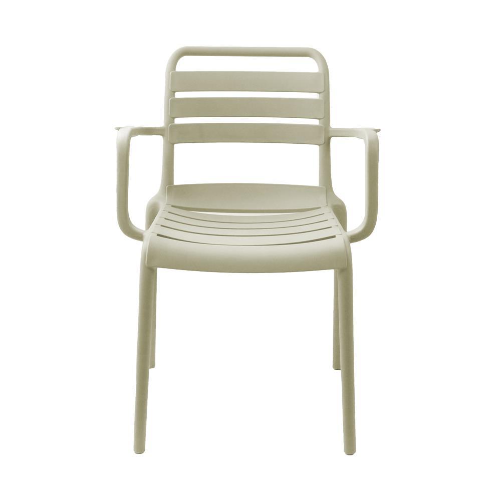 Καρέκλα πλαστική Fiona Nextdeco μπεζ PP UV protection Y82x58x56 εκ.