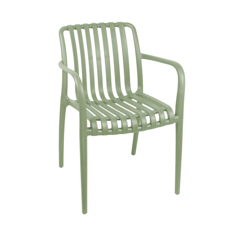 Καρέκλα πλαστική Urban Nextdeco σκούρο πράσινο PP UV protection Y80,5x54x58,5 εκ.