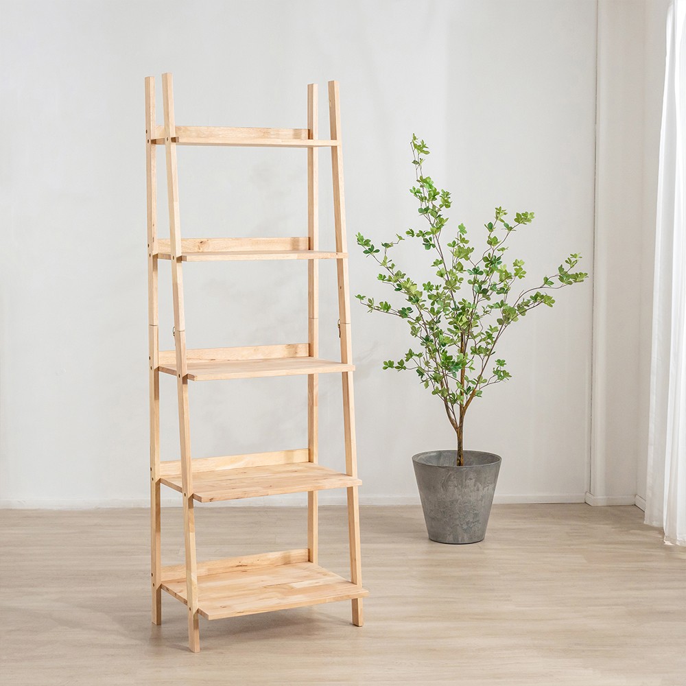 Ραφιέρα Nextdeco Natural μασίφ ξύλο Y180x60x45εκ.