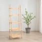 Ραφιέρα Nextdeco Natural μασίφ ξύλο Y180x60x45εκ.