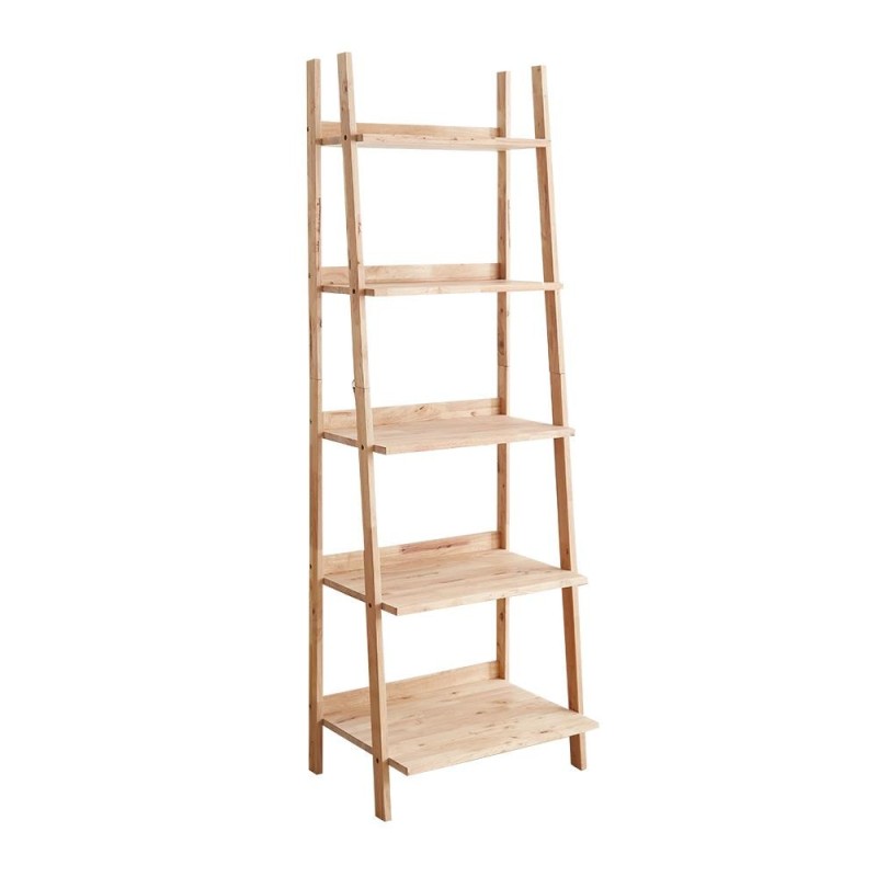 Ραφιέρα Nextdeco Natural μασίφ ξύλο Y180x60x45εκ.