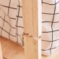 Ραφιέρα με ντουλάπι Nextdeco Natural μασίφ ξύλο Y180x60x38εκ.