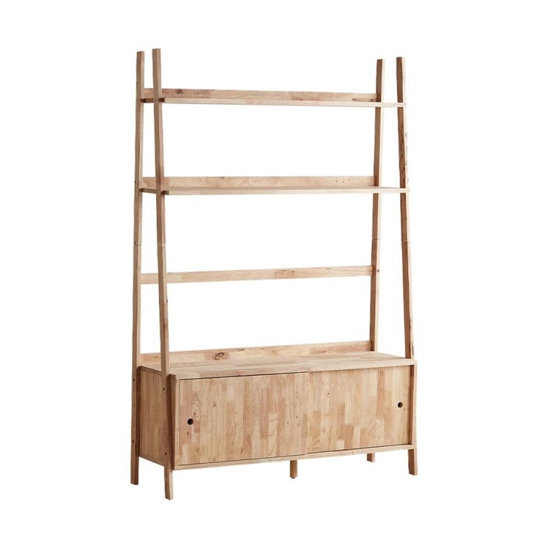 Ραφιέρα επιπλο TV Nextdeco Natural μασίφ ξύλο Υ180x120x37,5εκ.