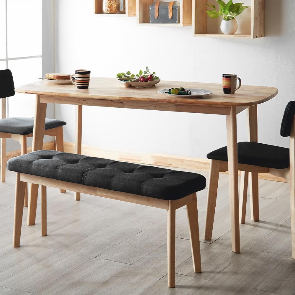 Τραπέζι Nextdeco Natural μασίφ ξύλο Υ75x135x80εκ.